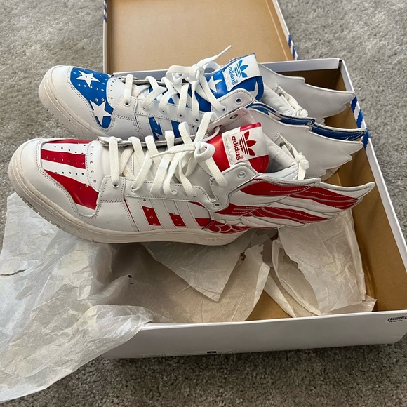 Jeremy Scott x Wings 2.0 'Stars and Stripes' 11.5 - Picture 3 of 12